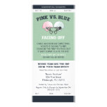 Gender Reveal Football Ticket Baby Shower Invitati Personalized Announcement