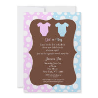 Gender Reveal Party Baby Shower Invitations