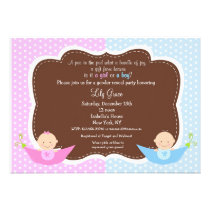 Gender Reveal Party Baby Shower Invitations invitations