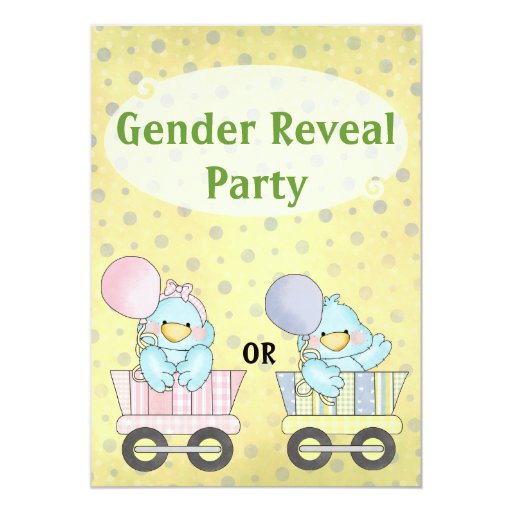 Gender Reveal Party Card | Zazzle