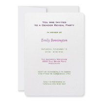 Gender Reveal Party Invitation
