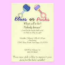Gender Reveal Party Invitation invitations