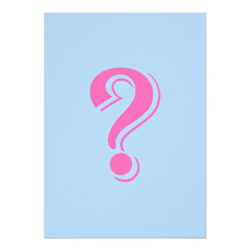 Gender Reveal Party Invitations -- Baby Bottle