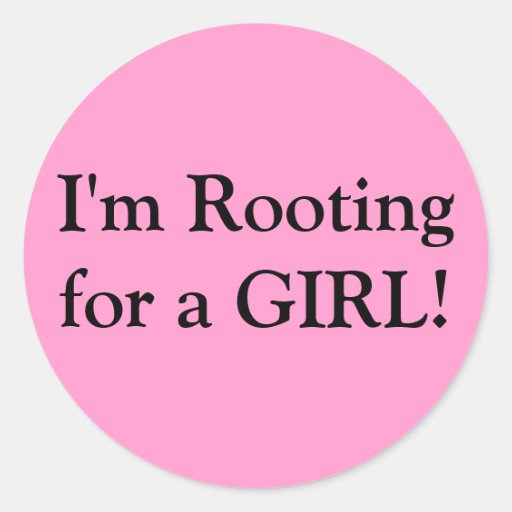 Gender Reveal Party Round Stickers