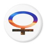 Gender signs - female magnets