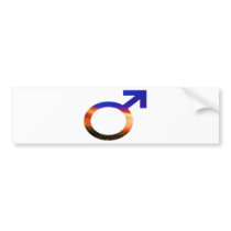 Gender Signs - Male bumper stickers
