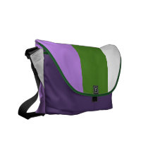 Genderqueer flag messenger bag