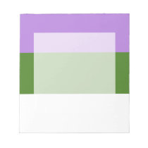 Genderqueer flag notepad