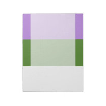 Genderqueer flag notepad