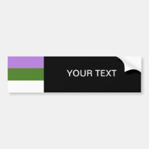 GENDERQUEER PRIDE BUMPER STICKER