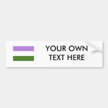 Genderqueer Pride Flag Bumper Stickers