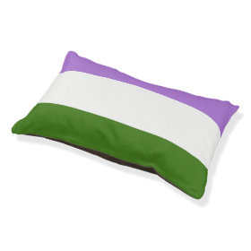 Genderqueer Pride Flag Small Dog Bed