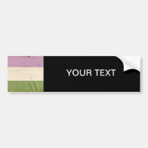 GENDERQUEER PRIDE VINTAGE DESIGN BUMPER STICKER