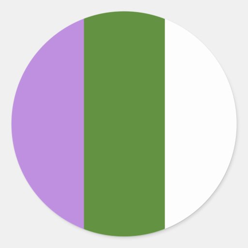 Genderqueer stickers - round