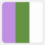 Genderqueer stickers - rounded