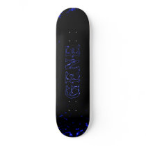 gene blue lightning laser star custom skateboard by mantisgraffix gene blue lightning laser star custom skateboard