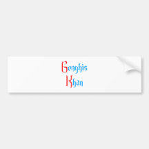 Gene GHI Khan Bumper Sticker