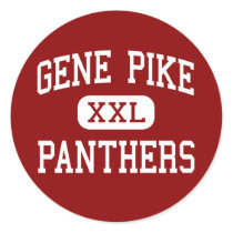 Gene Pike - Panthers - Middle - Justin Texas stickers by customteamsportswear Gene Pike - Panthers - Middle - Justin Texas stickers