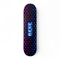 Gene skateboard blue fire and flames design. by skatersollie Gene skateboard blue fire and flames design.