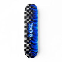 Gene skateboard blue fire and flames design. by skatersollie Gene skateboard blue fire and flames design.