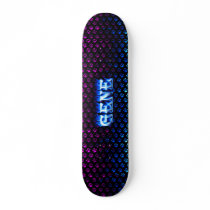 Gene skateboard blue fire and flames design. by skatersollie Gene skateboard blue fire and flames design.