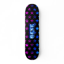 Gene skateboard blue fire and flames design. by skatersollie Gene skateboard blue fire and flames design.
