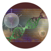 Gene therapy round sticker
