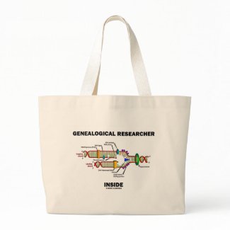 Genealogical Researcher Inside (DNA Replication) zazzle_bag