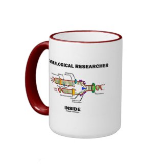 Genealogical Researcher Inside (DNA Replication) zazzle_mug