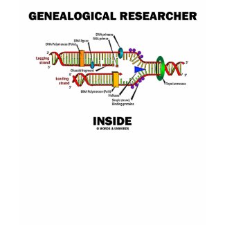 Genealogical Researcher Inside (DNA Replication) zazzle_shirt