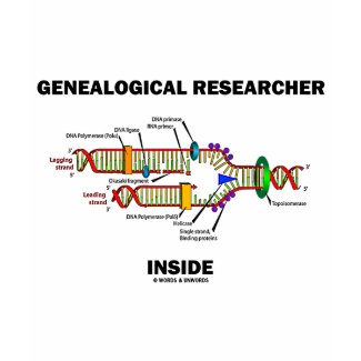 Genealogical Researcher Inside (DNA Replication) zazzle_shirt