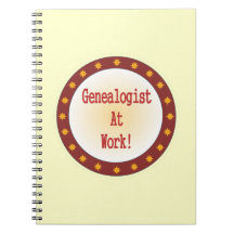 Genealogist At Work Notebook
