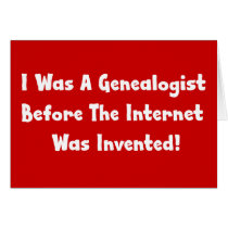 Genealogist before the internet was invent cards