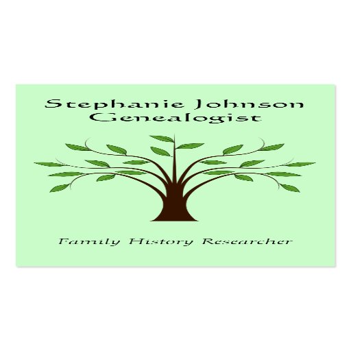 genealogist genealogy tree custom business card 1 zazzle genealogy business cards