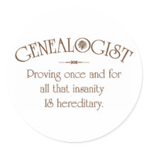 GENEALOGIST.. stickers