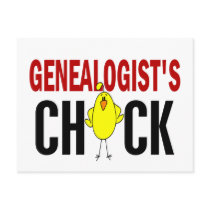 Genealogist's Chick 1 postcards by professiongifts Genealogist's Chick 1 postcards
