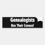 Genealogists Use Their Census Bumper Sticker