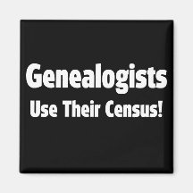 Genealogists Use Their Census Fridge Magnet