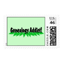 Genealogy Addict Postage Stamp by Mrscookie Genealogy Addict Postage Stamp