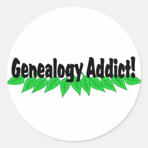 Genealogy Addict Stickers