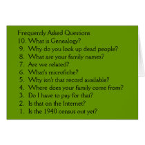 Genealogy - blank card by Donnanow Genealogy - blank card