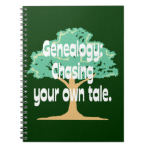 Genealogy: Chasing Your Own Tale Note Book