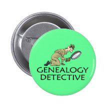 Genealogy Detective Buttons