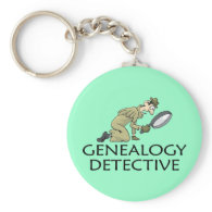 Genealogy Detective Keychain