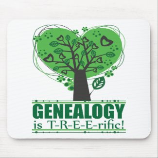 Genealogy is T-R-E-E-rific! mousepad