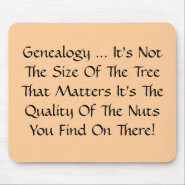 Genealogy It's not the size of the tree mousepad