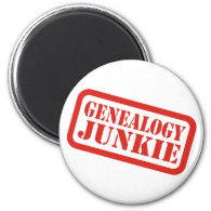Genealogy Junkie Refrigerator Magnets