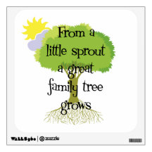 Genealogy - Litte Sprout Family Tree Wall Skin
