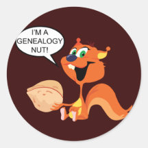 Genealogy Nut Stickers