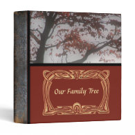 Genealogy Our Family Tree Leather Look Photo Book Vinyl Binder